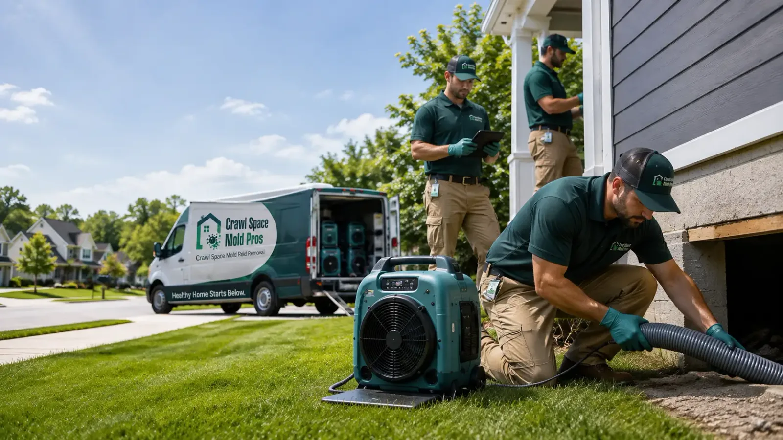 Crawl Space Mold Removal in Mercer, ND